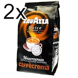 Lavazza Kaffeepads Caffè Crema Dolce, 2er Pack, 2 x 16 Pads