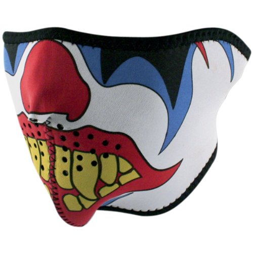 Zan Headgear Clown Mens Half Face Mask Harley Motorcycle Helmet Accessories One Size Fits Most 51X02UbAXyL Zan Headgear Clown Mens Half Face Mask Harley Motorcycle Helmet Accessories One Size Fits Most