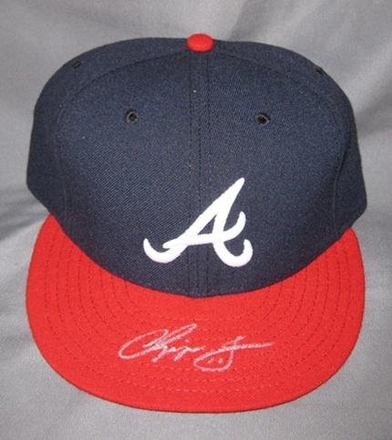 Chipper Jones Autographed Atlanta Braves New Era Hat - Autographed MLB Helmets and Hats
