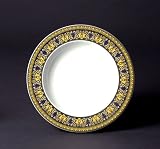 Versace by Rosenthal Medusa Blue Rim Soup