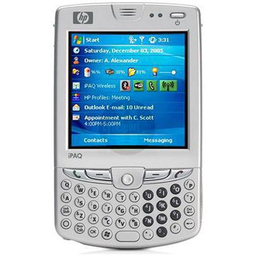 HP iPAQ hw6910 Mobile Messenger - Windows Mobile 5.0 Phone Edition - PXA270 416 MHz - RAM: 64 MB - ROM: 128 MB 3" TFT ( 240 x 240 ) - IrDA, Bluetooth, 802.11b - GPS - GSM 850/900/1800/1900