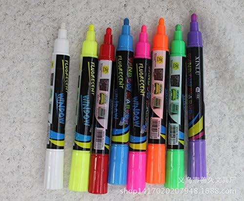 Zorpia® Color Liquid Chalk Marker Pens 8-pack - 4mm Regular Tip - Brilliant Bold Colors