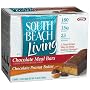 South Beach Living Bars, Chocolate Meal Bars & Chocolate Peanut Butter Bars, 1.76 oz bars (Pack of 2)