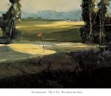 1St Tee by Ted Goerschner. Art Print Poster 23.5 inches width by 19.75 inches height. Highest Quality Art Poster Print