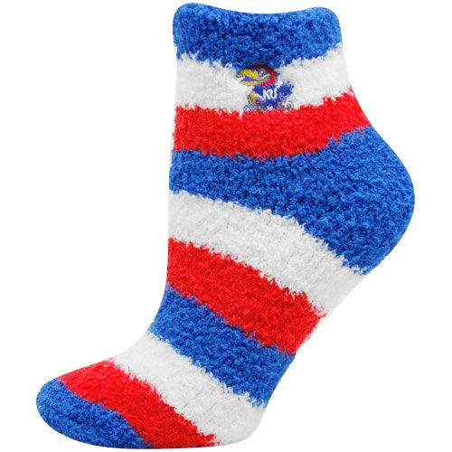 Kansas Jayhawks Women's Pro Stripe Sleep Soft Socks