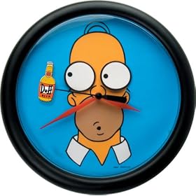 Homer Rotating Eyes Wall Clock