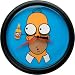 Homer Rotating Eyes Wall Clock