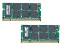 BUFFALO ノートPC用増設メモリ PC2-6400 (DDR2-800) 2GB 2枚組 D2/N800-2GX2/E