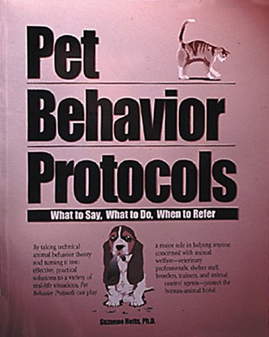 Cover image : Pet Behavior Protocols: What to Say, What to Do, When to Refer