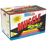 Muscle-Link Muscle Meals High-Protein Meal Replacement, Creamy Smoother Vanilla, 2.6-Ounce Powder Mix Packs (Pack of 20)