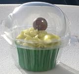 50 Large Single Clear Cupcake Pod Cake Muffin Carrier