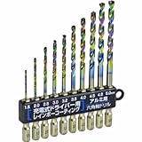 SUN UP アルミ用 新快削 六角軸ドリル 10PC AN-1