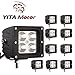 YITAMOTOR 10 x 20W SPOT Sqauare LED Light Work Bar Lamp Driving Fog Offroad SUV 4WD Car Boat Truck