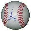 Hiroyuki Nakajima Autographed ROLB Baseball, Oakland Athletics, Team Japan, Proof Photo