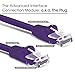 GearIt 10-Pack, Cat5e Ethernet Patch Cable 3 Feet - Snagless RJ45 Computer LAN Network Cord, Purple - Compatible with 10 Port Switch POE 10port Gigabit