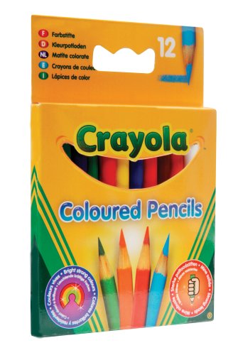 Childrens Toyshop  Toys : Crayola Half Length Coloured Pencils (12 Pack)