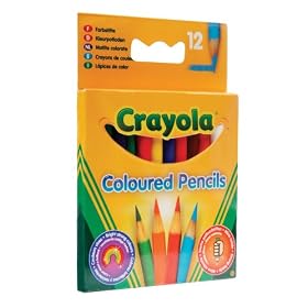 Crayola Half Length Coloured Pencils (12 Pack)