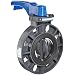 Hayward BYC Series PVC Butterfly Valve with Lever Handle, EPDM Liner, 4"