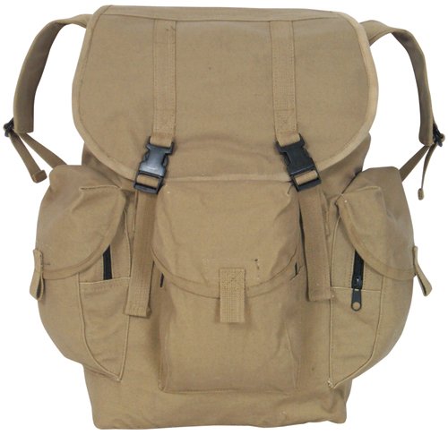 Canvas Dakota Hiking - School Backpack - Unisex - Khaki