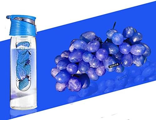 Ainest Ceus 800ml Sport Fruit Infusing Infuser Water Lemon Juice Health Bottle Flip Lid Blue