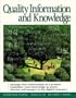 Quality Information and Knowledge Management