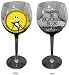 NBX Wine Glass Set of 2 featuring Jack and Sally (Tim Burton The Nightmare Before Christmas)