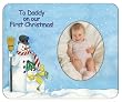 To Daddy On Our First Christmas... - Photo Magnet Frame