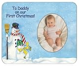To Daddy On Our First Christmas... - Photo Magnet Frame