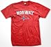 Norway Flag International Soccer T-shirt, Norwegian National Pride Mens Shirt
