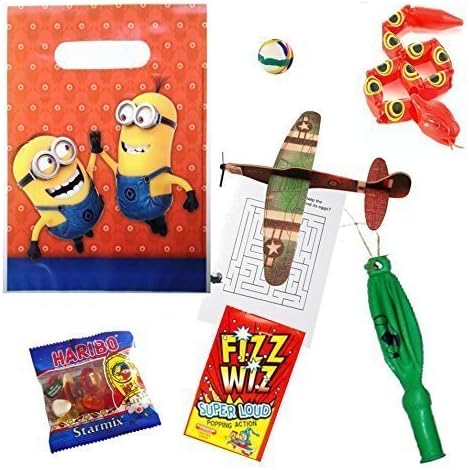 Boys Minions pre filled Goody Bag / Party Bag, Birthday Favours for boys by Love Partying Limited