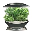 AeroGarden 900340-1200 6 Elite with Gourmet Herb Seed Kit, Black with Stainless Accents