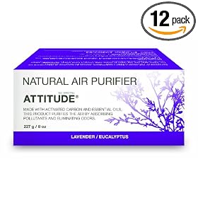 Attitude Natural Air Purifier, Eucalyptus & Lavander, 8-Ounce Boxes (Pack of 12)
