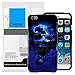 HR Wireless Design Cover for Apple iPhone 6 Plus - Retail Packaging - Blue Skull