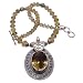 Silver Necklace Citrin Gemstone Jewelry 18 inches (gnklc202)