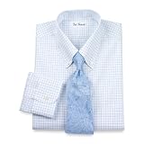 Paul Fredrick Trim Fit Non-Iron Cotton Check Dress Shirt