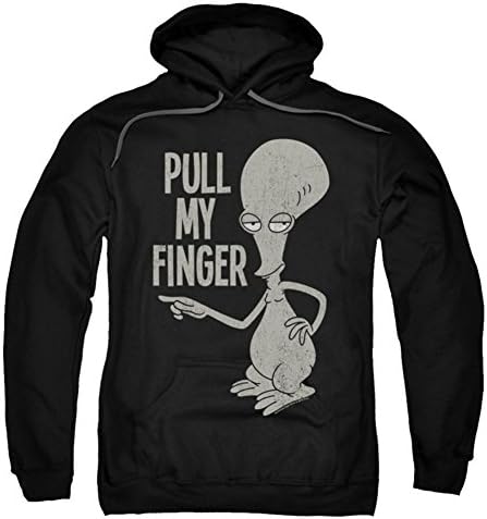 American Dad Pull My Finger Adult Pull Over Hoodie Black Xl