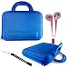 Sony DVPFX950 9-Inch Portable DVD Player Hard Nylon Traveling Case + Includes a eBigValue (TM) Determination Hand Strap Key Chain + Includes a Crystal Clear High Quality HD Noise Filter Earbuds Earphones Headphones 3.5mm Jack