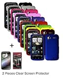 Ten Silicone Cases / Skins / Covers for HTC Sensation 4G T-Mobile - Black,  ....