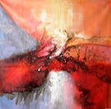 Canvas Art Hand Painted With Oil Abstract Style 48 x 48