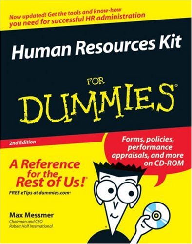 Human Resources Kit For Dummies (For Dummies (Business Personal Finance))