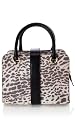 Suede Animal Print Box Bag