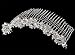 Floral Vine Silver Bridal Comb