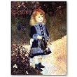 Girl with a Watering Can - 5" x 7" Museum Quality Greeting Card