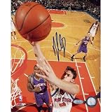 Danilo Gallinari Autographed Knicks Overhead Cam Layup vs Suns Vertical 16x20 Photograph