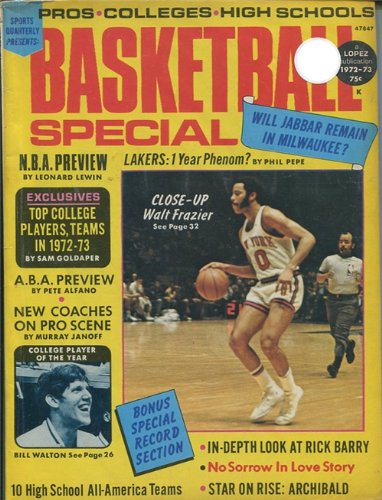 Walt Frazier 1973 Basketball Special Magazine