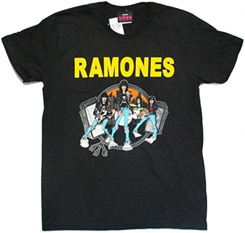 The Ramones Road to Ruin "Cartoon" Black T-shirt (Medium)