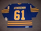 MAXIM AFINOGENOV Buffalo Sabres CCM Vintage Throwback Away Hockey Jersey
