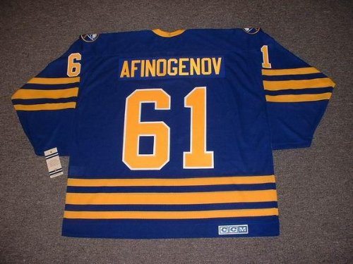 Buy MAXIM AFINOGENOV Buffalo Sabres CCM Vintage Throwback Away Hockey Jersey