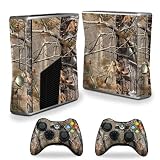 #8: Protective Vinyl Skin Decal Cover for Microsoft Xbox 360 S Slim + 2 Controller Skins Skins Tree Camo
