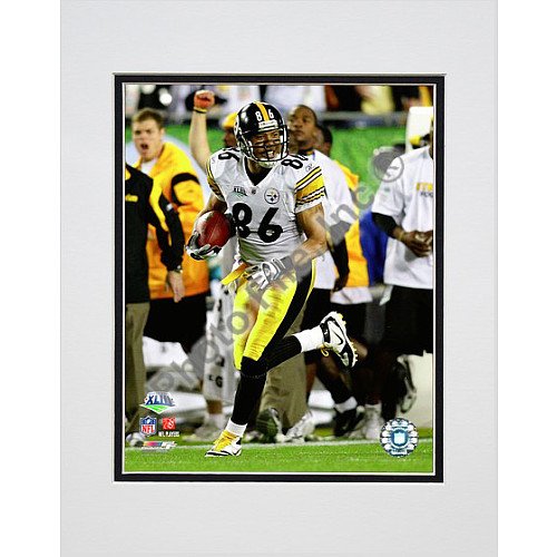 Photo File Pittsburgh Steelers Hines Ward Super Bowl XLIII Action Matted Photo